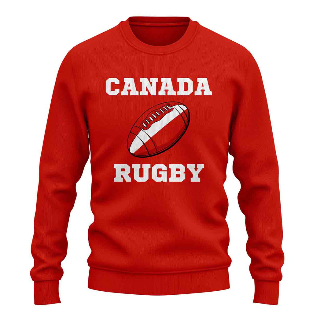 Canada Rugby Ball Sweatshirt (Red) Product - Football Shirts UKSoccershop   