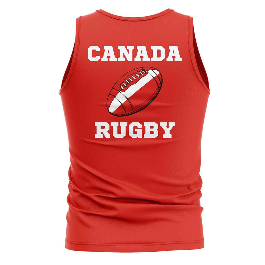 Canada Rugby Ball Tank Top (Red) Product - T-Shirt UKSoccershop   