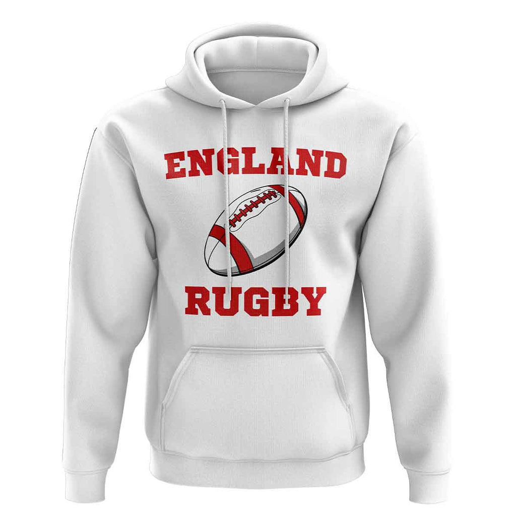 England Rugby Ball Hoody (White) Product - Hoodies UKSoccershop   
