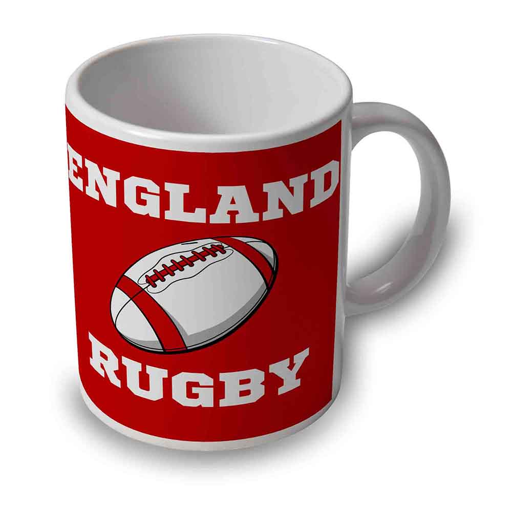 England Rugby Ball Mug (Red) Product - Mugs UKSoccershop   