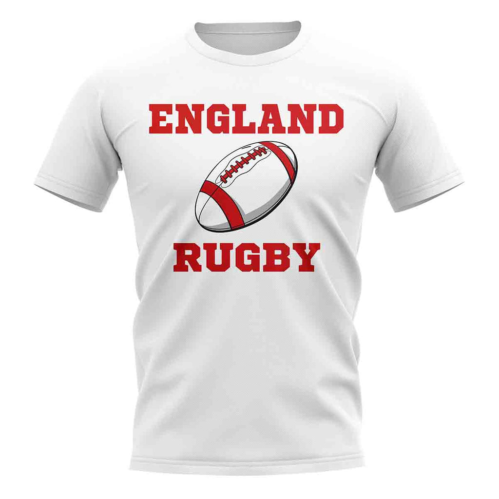 England Rugby Ball T-Shirt (White) Product - Football Shirts UKSoccershop   