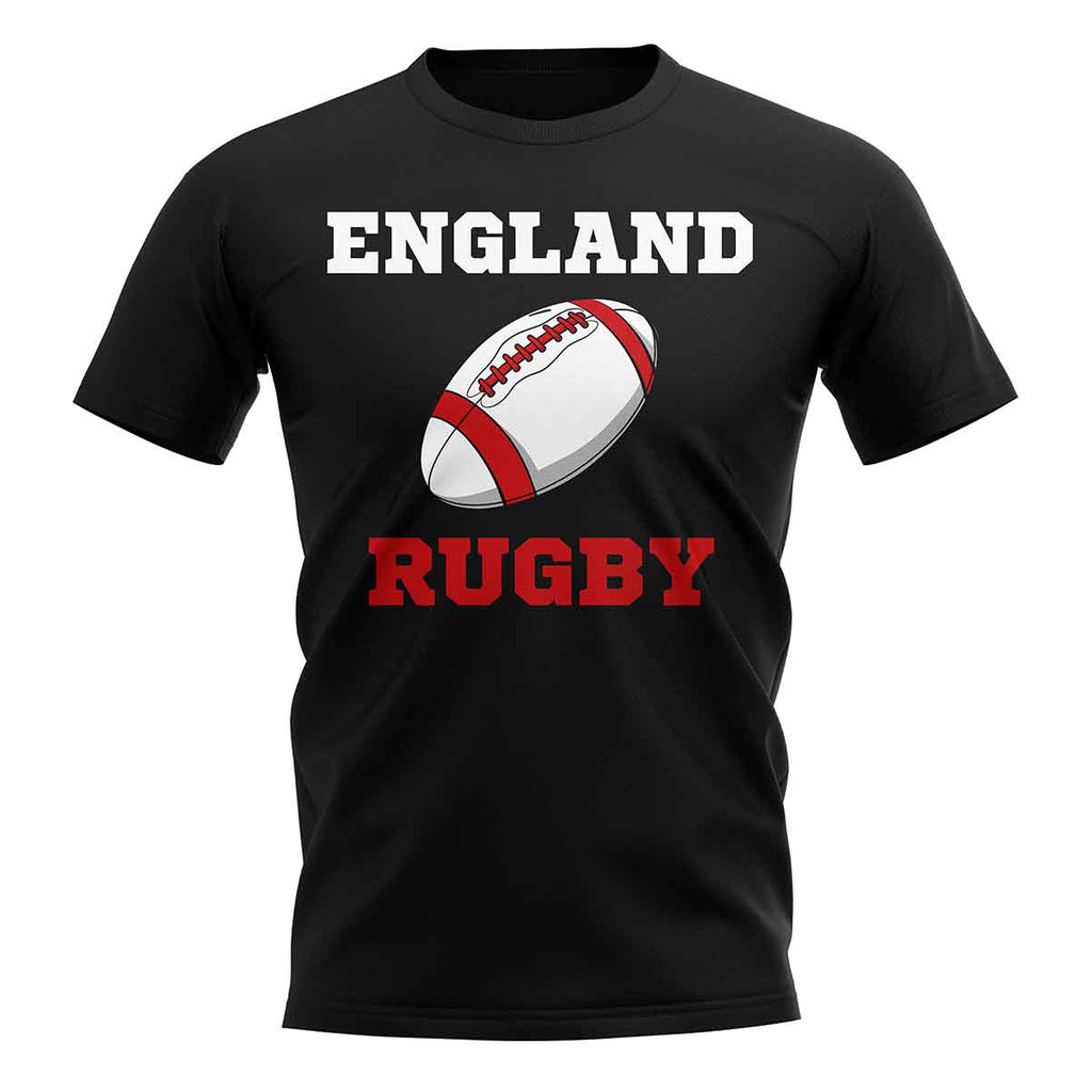 England Rugby Ball T-Shirt (Black) Product - Football Shirts UKSoccershop   