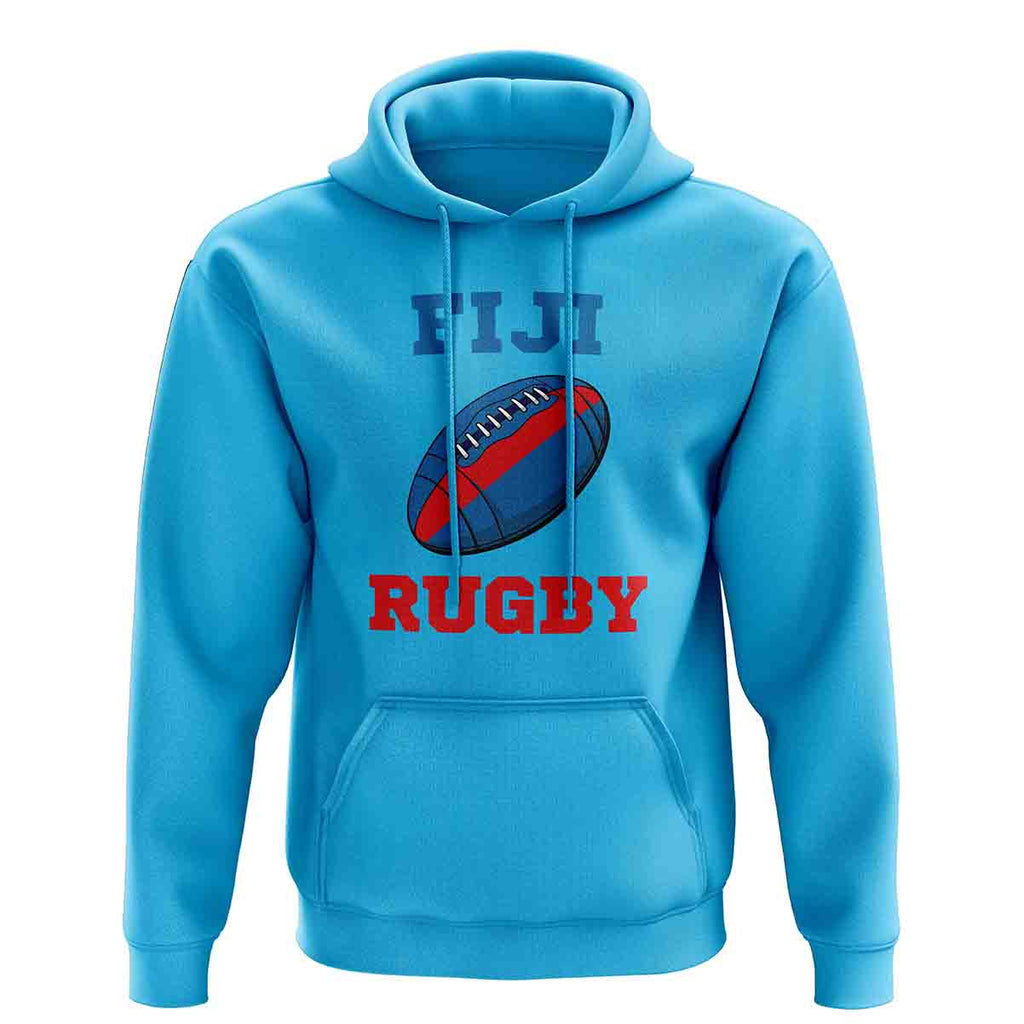 Fiji Rugby Ball Hoody (Sapphire Blue) Product - Hoodies UKSoccershop   