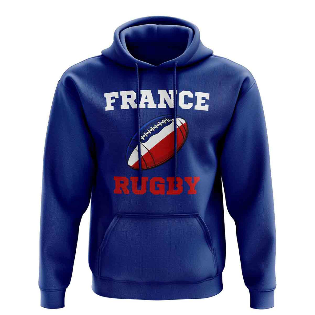 France Rugby Ball Hoody (Blue) Product - Hoodies UKSoccershop   