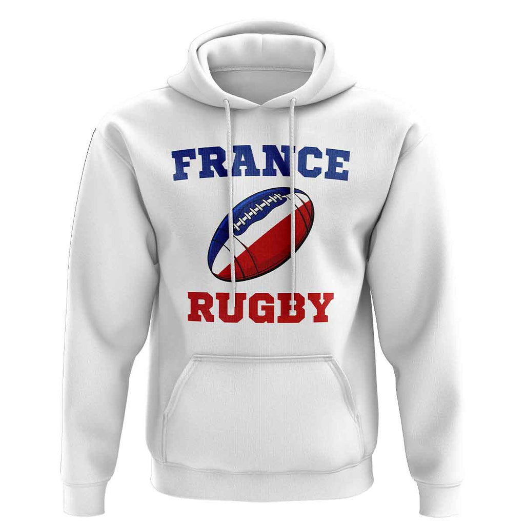 France Rugby Ball Hoody (White) Product - Hoodies UKSoccershop   