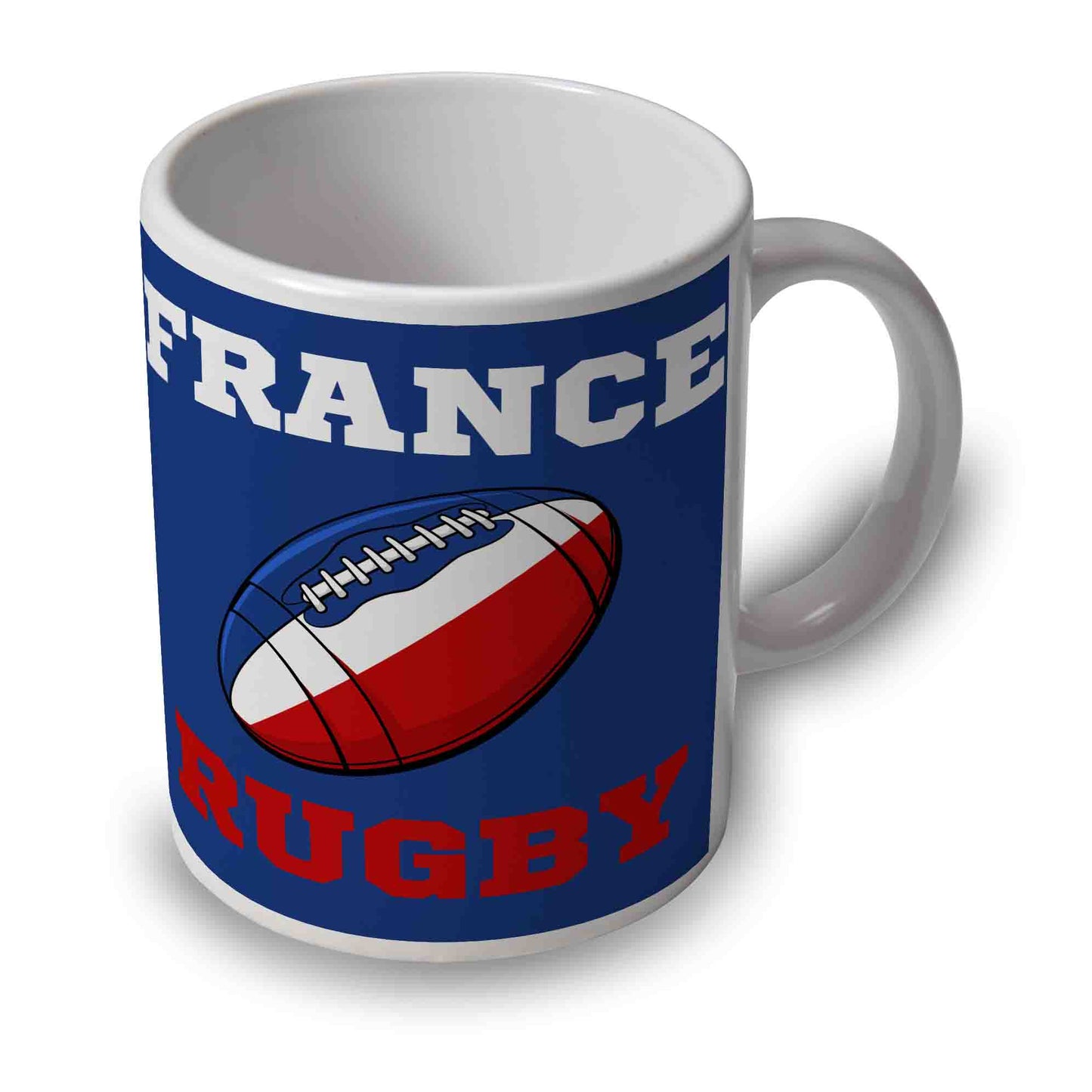 France Rugby Ball Mug (Blue)