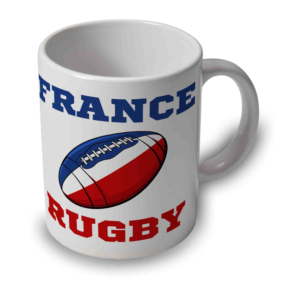 France Rugby Ball Mug (White) Product - Mugs UKSoccershop   