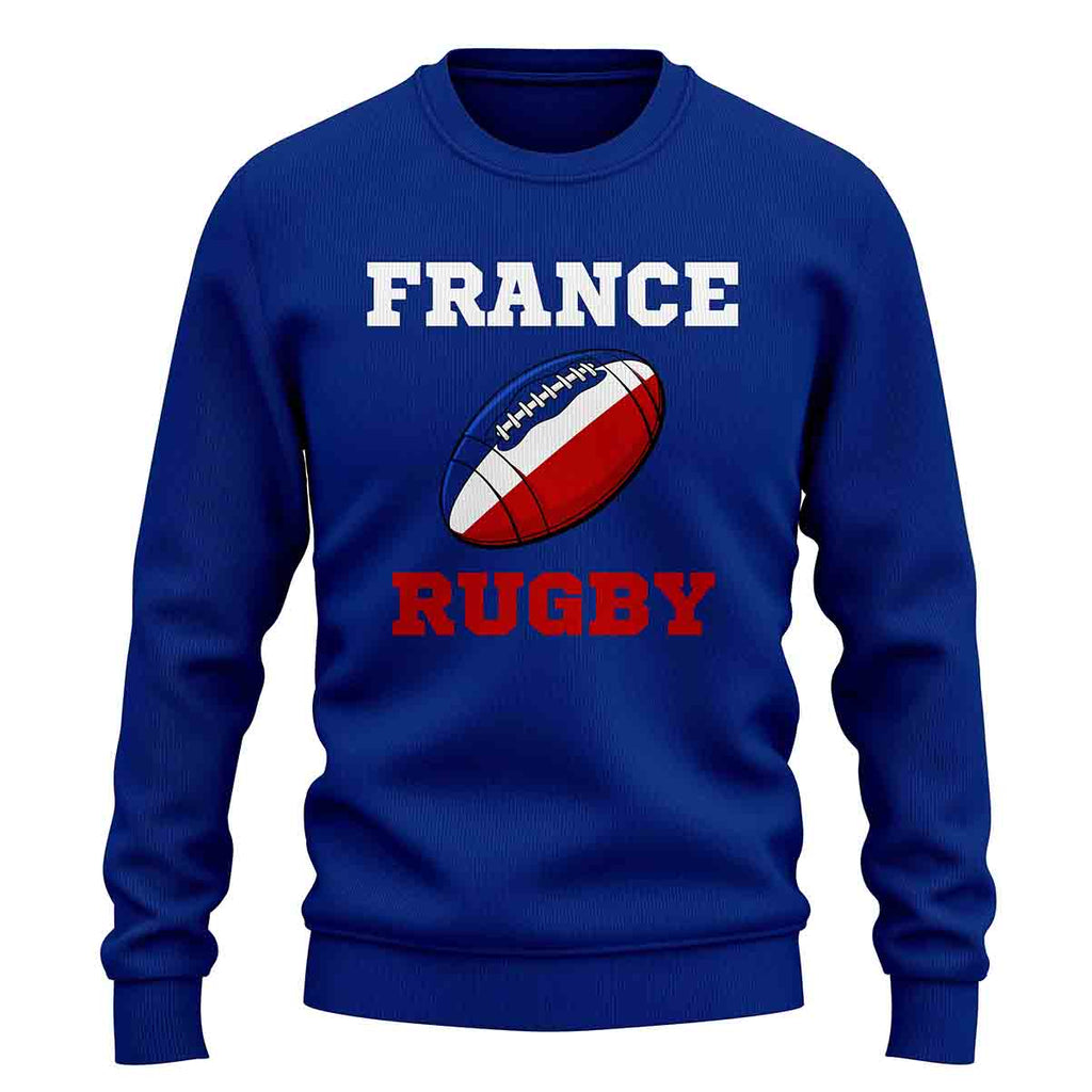 France Rugby Ball Sweatshirt (Blue) Product - Football Shirts UKSoccershop   