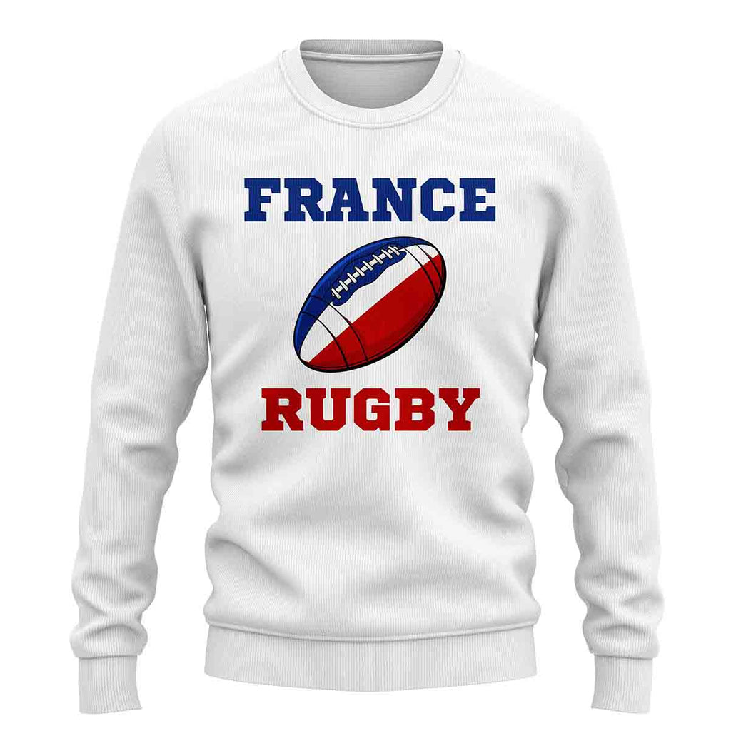 France Rugby Ball Sweatshirt (White) Product - Football Shirts UKSoccershop   