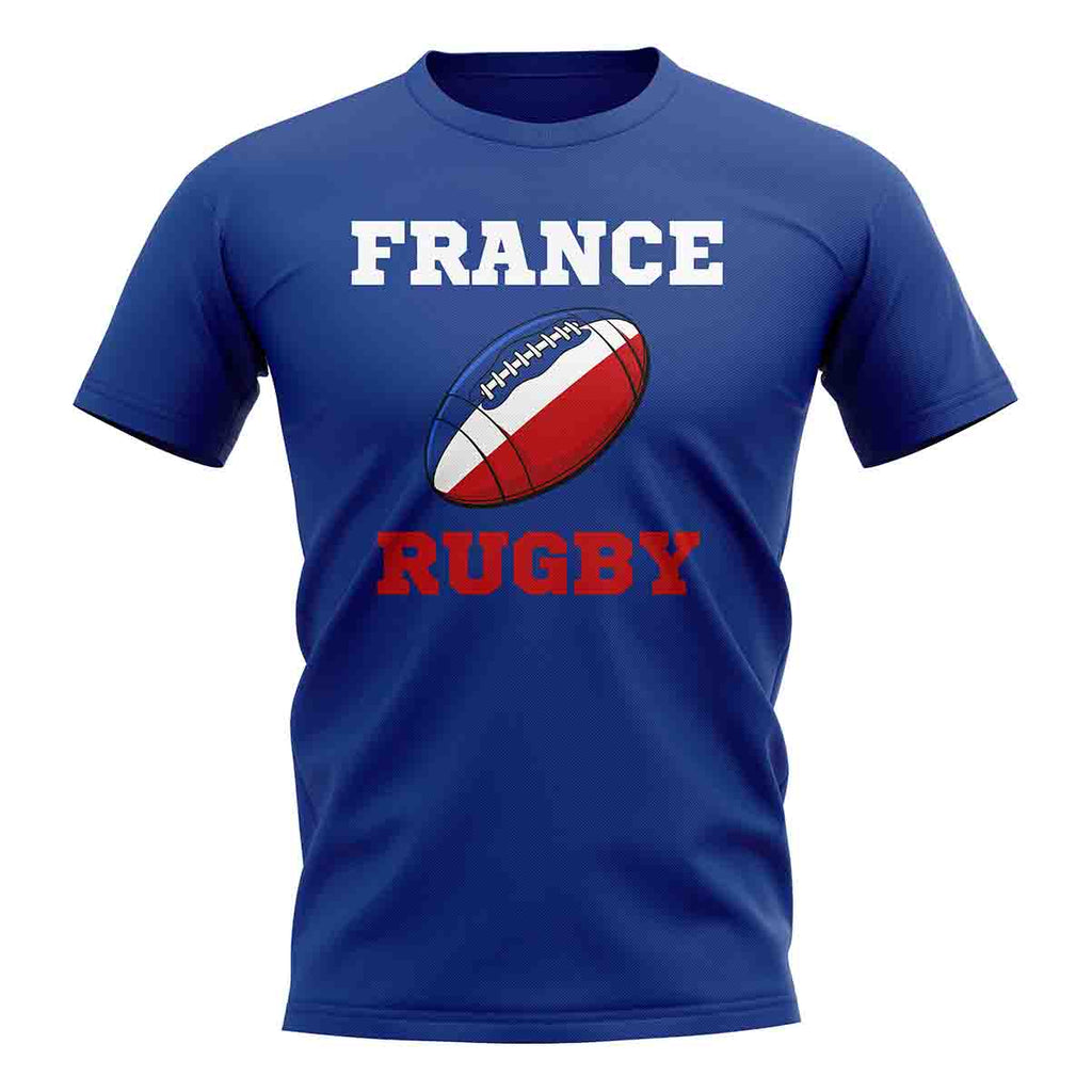 France Rugby Ball T-Shirt (Blue) Product - Football Shirts UKSoccershop   