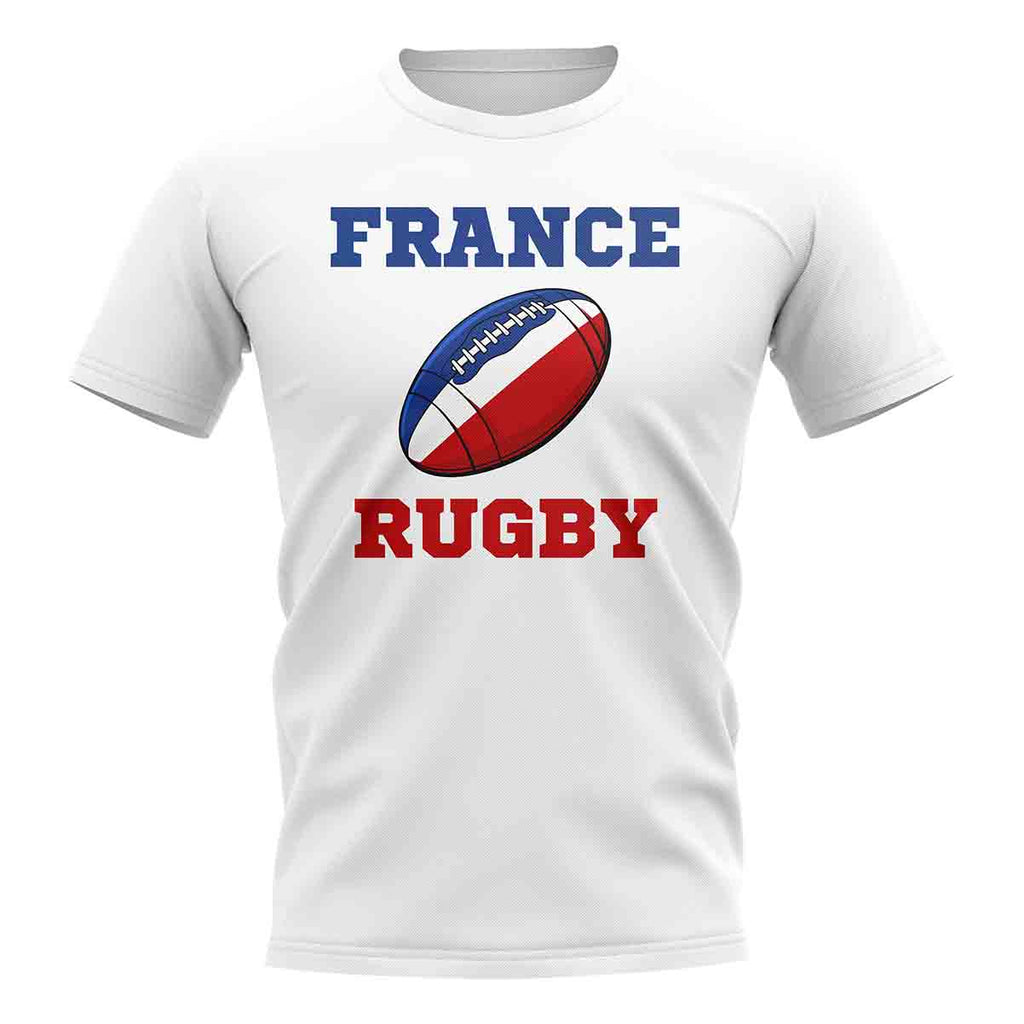France Rugby Ball T-Shirt (White) Product - Football Shirts UKSoccershop   
