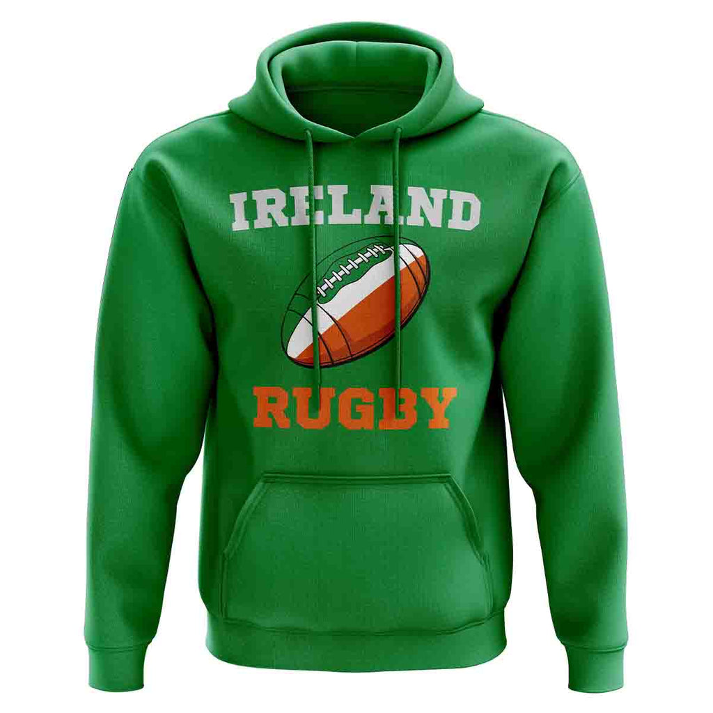 Ireland Rugby Ball Hoody (Green) Product - Hoodies UKSoccershop   