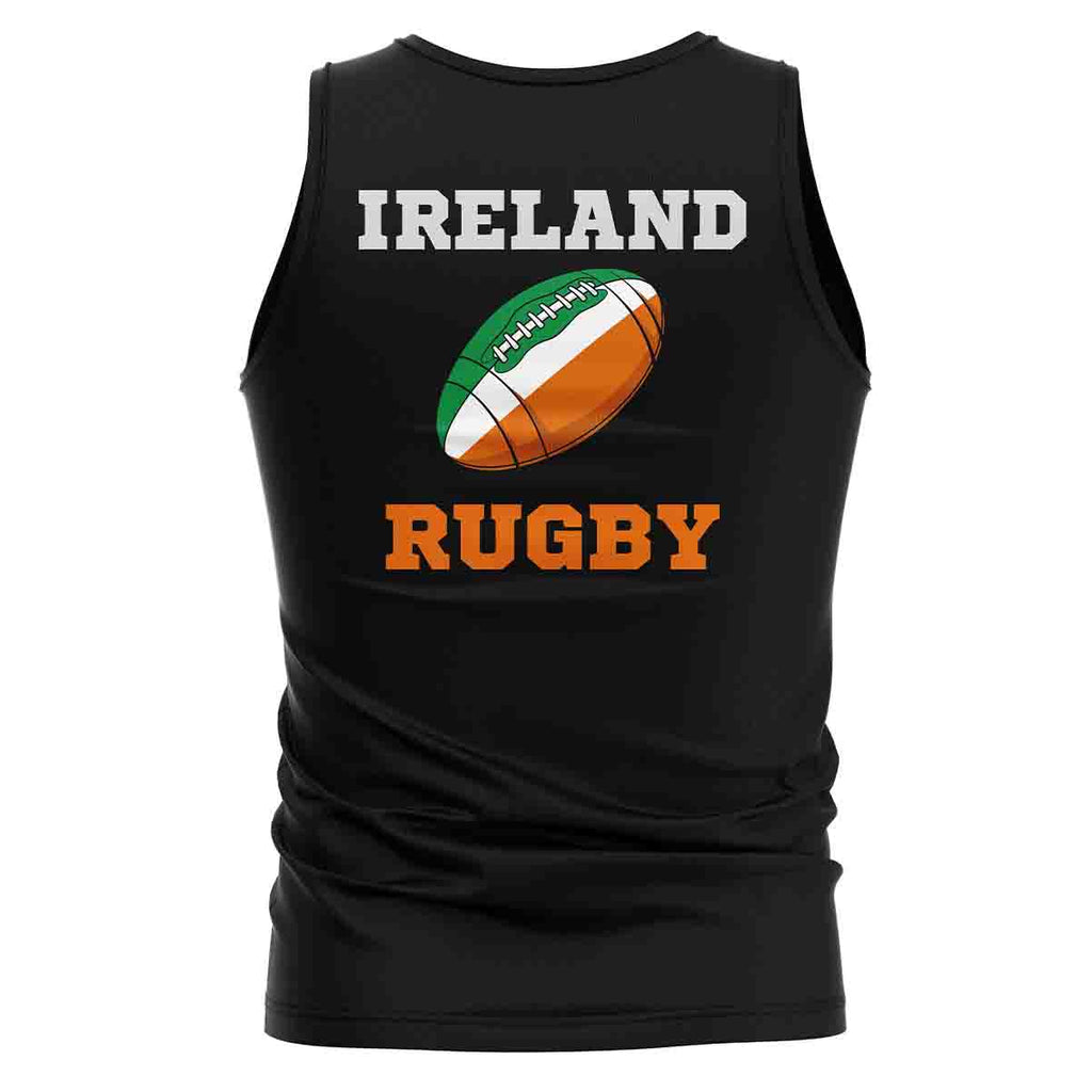 Ireland Rugby Ball Tank Top (Black) Product - T-Shirt UKSoccershop   