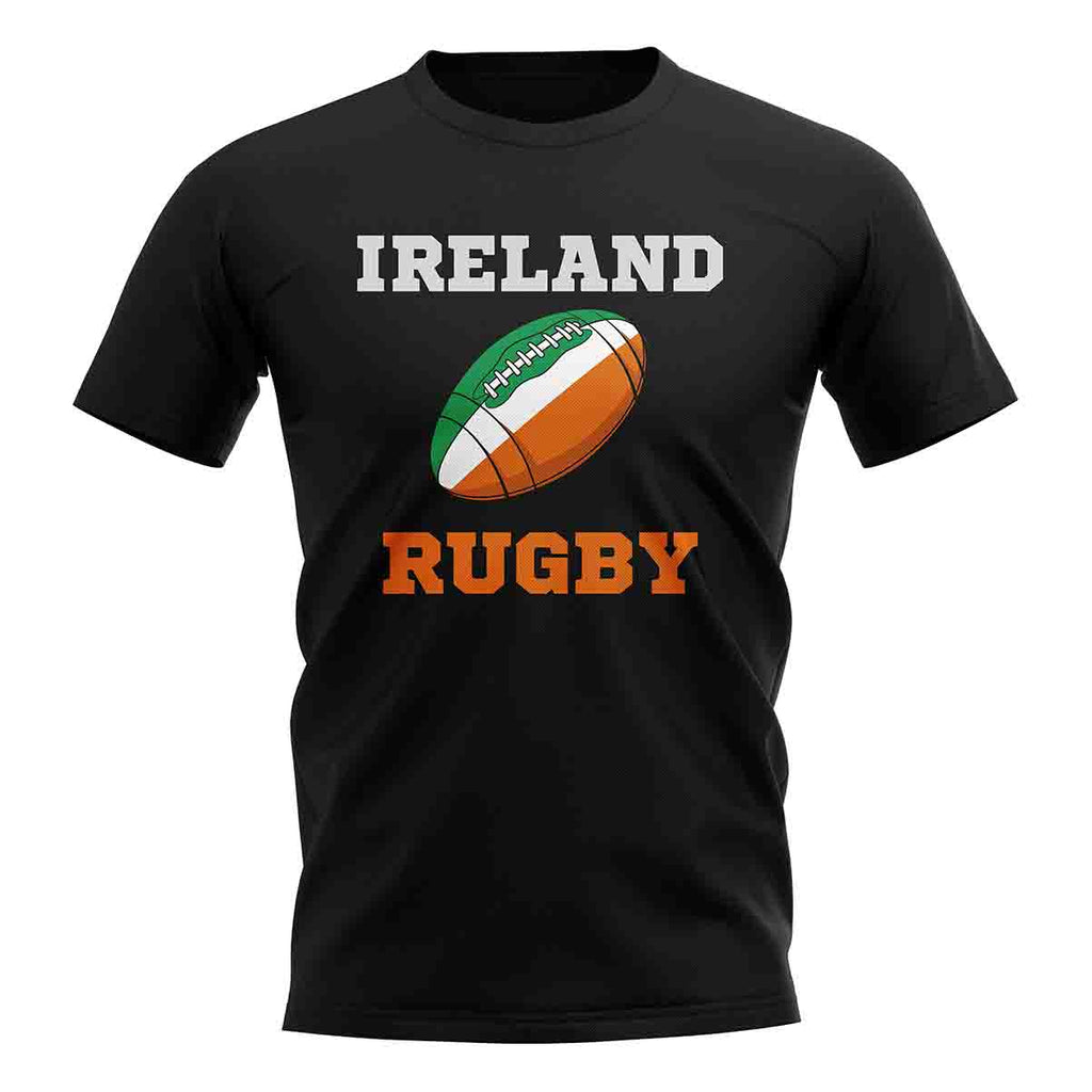 Ireland Rugby Ball T-Shirt (Black) Product - Football Shirts UKSoccershop   