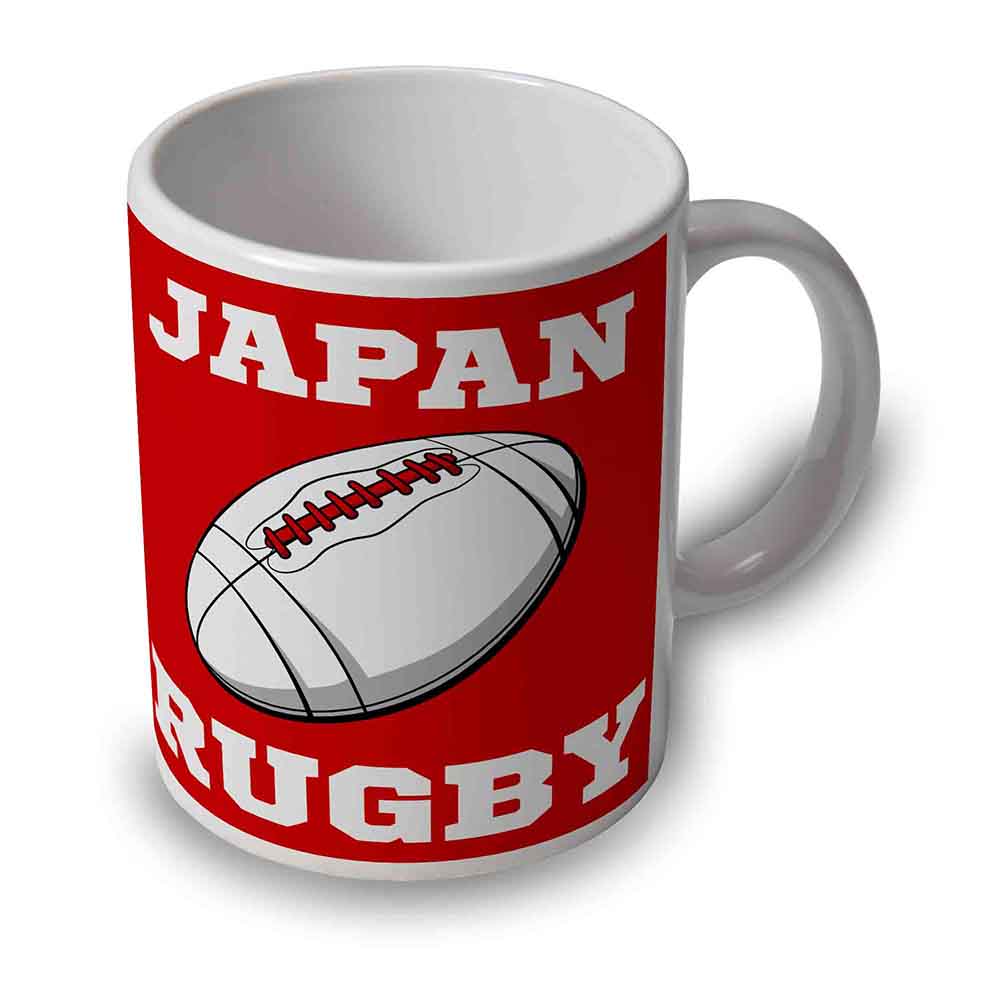 Japan Rugby Ball Mug (Red) Product - Mugs UKSoccershop   