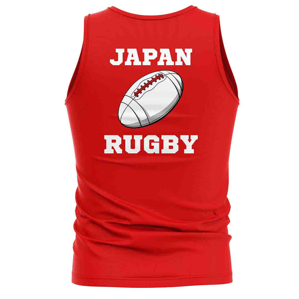 Japan  Rugby Ball Tank Top (Red) Product - T-Shirt UKSoccershop   