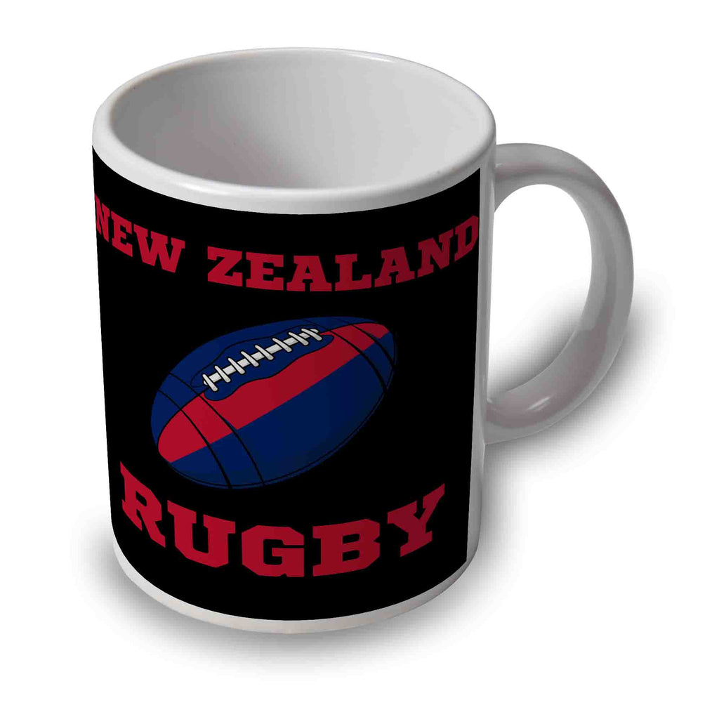 New Zealand Rugby Ball Mug (Black) Product - Mugs UKSoccershop   