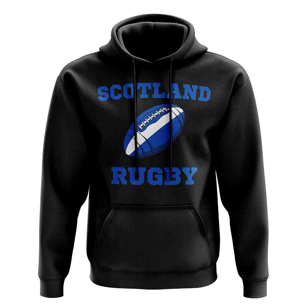 Scotland Rugby Ball Hoody (Black) Product - Hoodies UKSoccershop   