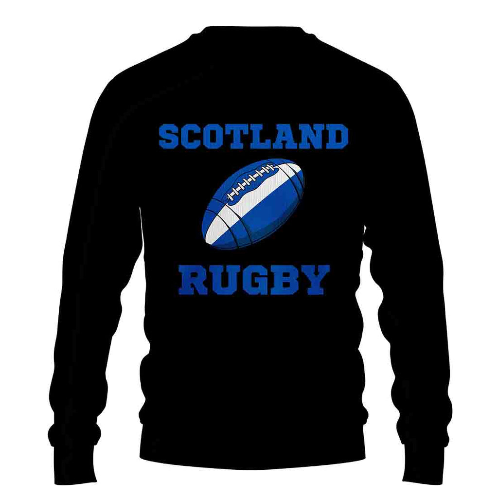Scotland Rugby Ball Sweatshirt (Black) Product - Football Shirts UKSoccershop   