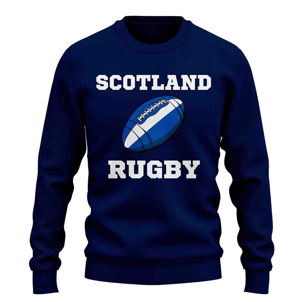 Scotland Rugby Ball Sweatshirt (Navy) Product - Football Shirts UKSoccershop   