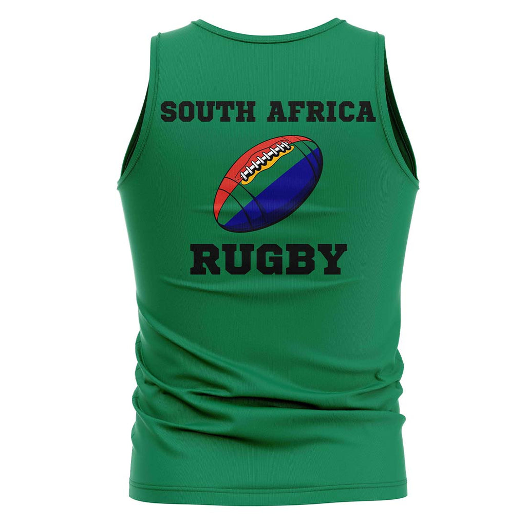 South Africa Rugby Ball Tank Top (Green) Product - T-Shirt UKSoccershop   