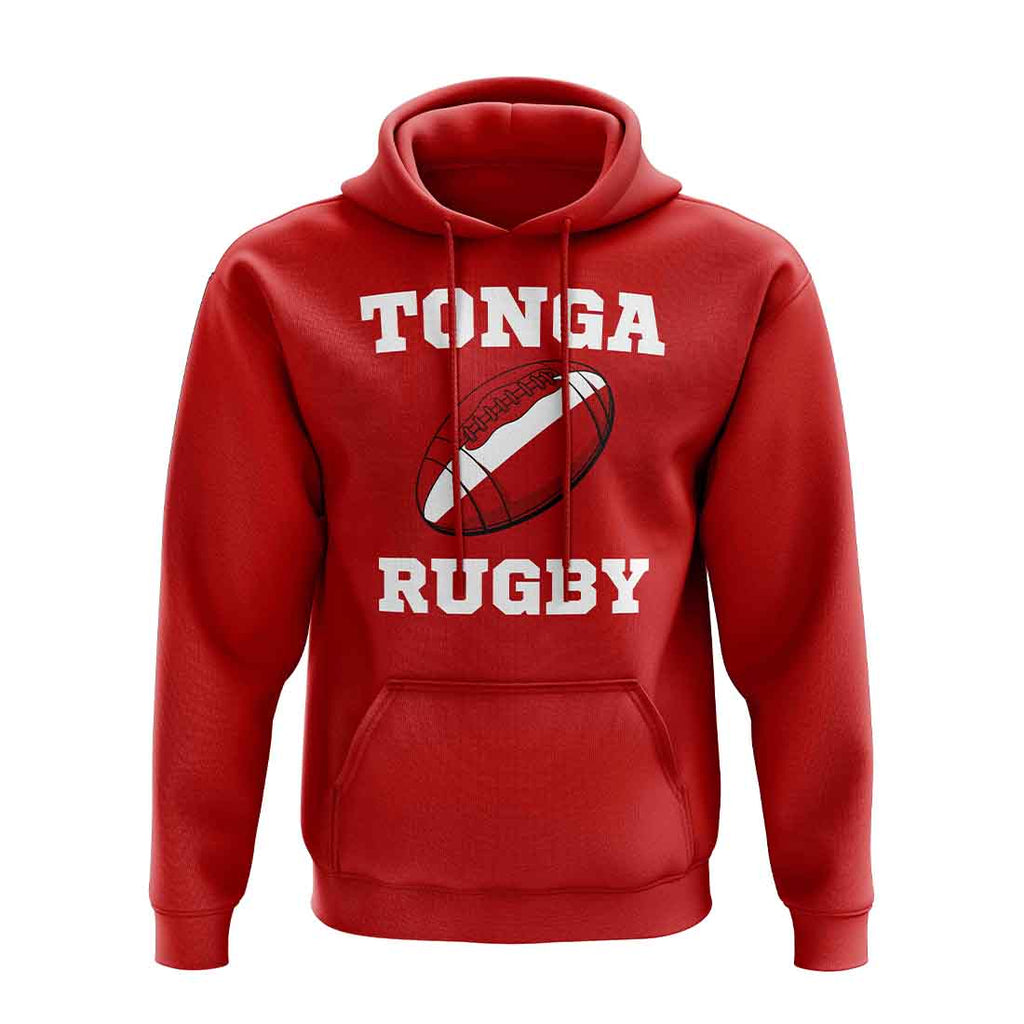 Tonga Rugby Ball Hoody (Red) Product - Hoodies UKSoccershop   