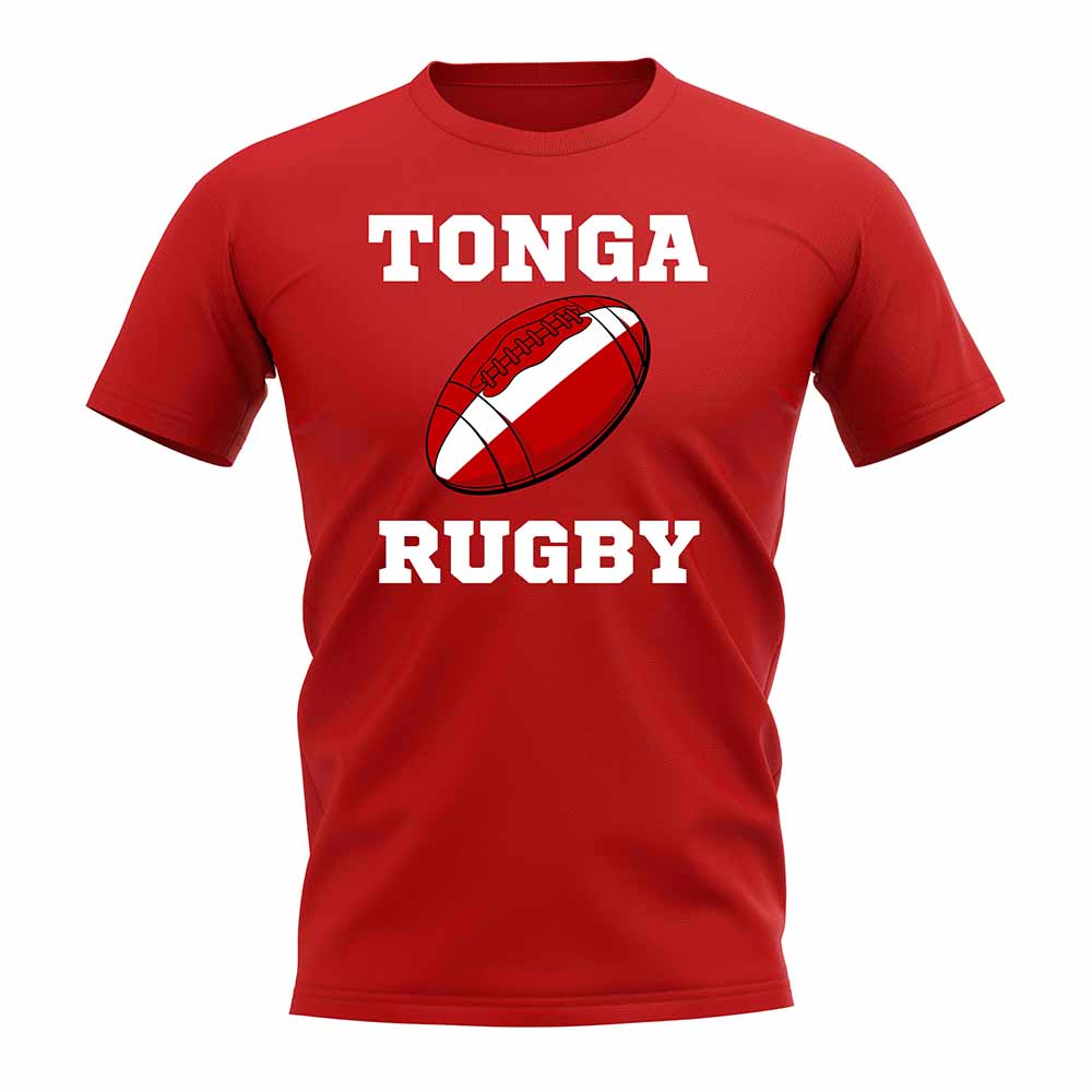 Tonga Rugby Ball T-Shirt (Red) Product - Football Shirts UKSoccershop   