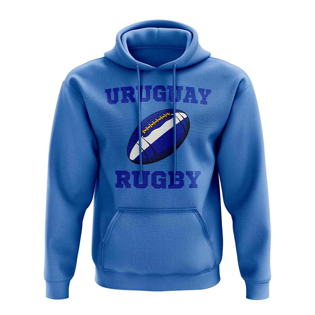 Uruguay Rugby Ball Hoody (Sky Blue) Product - Hoodies UKSoccershop   