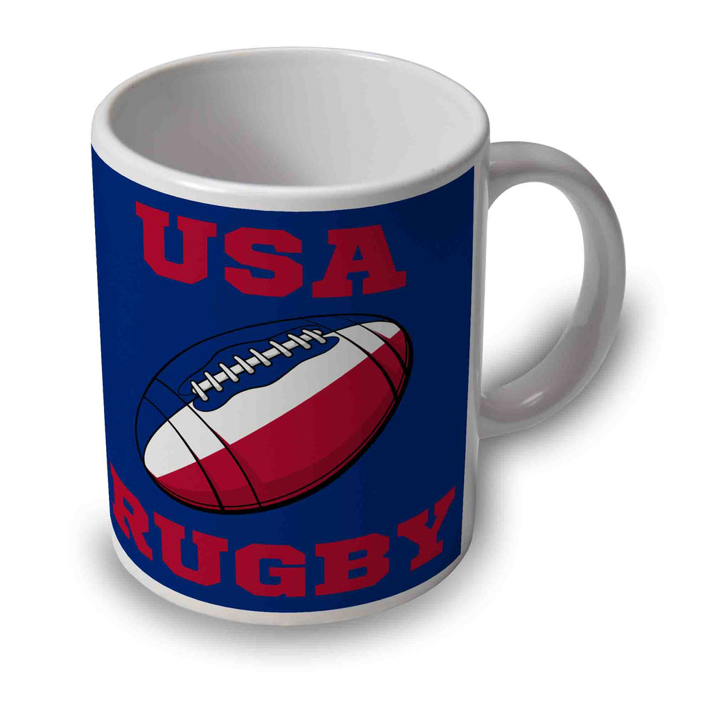 USA Rugby Ball Mug (Blue) Product - Mugs UKSoccershop   