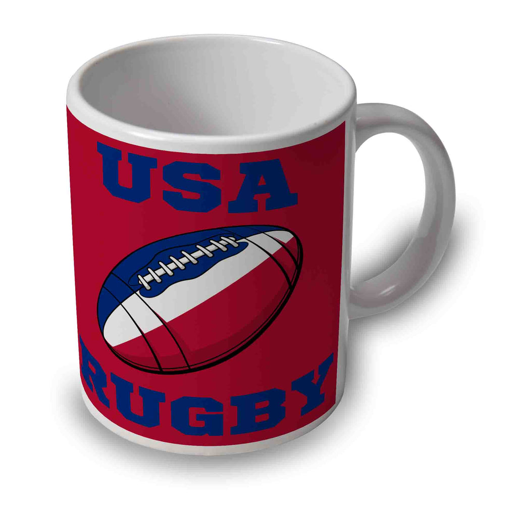 USA Rugby Ball Mug (Red) Product - Mugs UKSoccershop   