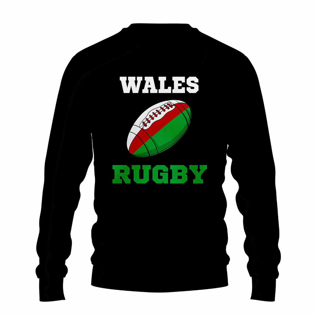 Wales Rugby Ball Sweatshirt (Black) Product - Football Shirts UKSoccershop   