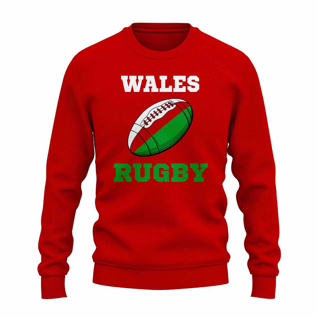 Wales Rugby Ball Sweatshirt (Red) Product - Football Shirts UKSoccershop   