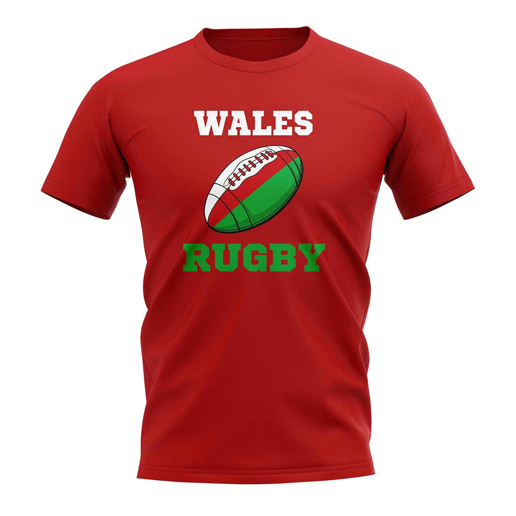 Wales Rugby Ball T-Shirt (Red) Product - Football Shirts UKSoccershop   