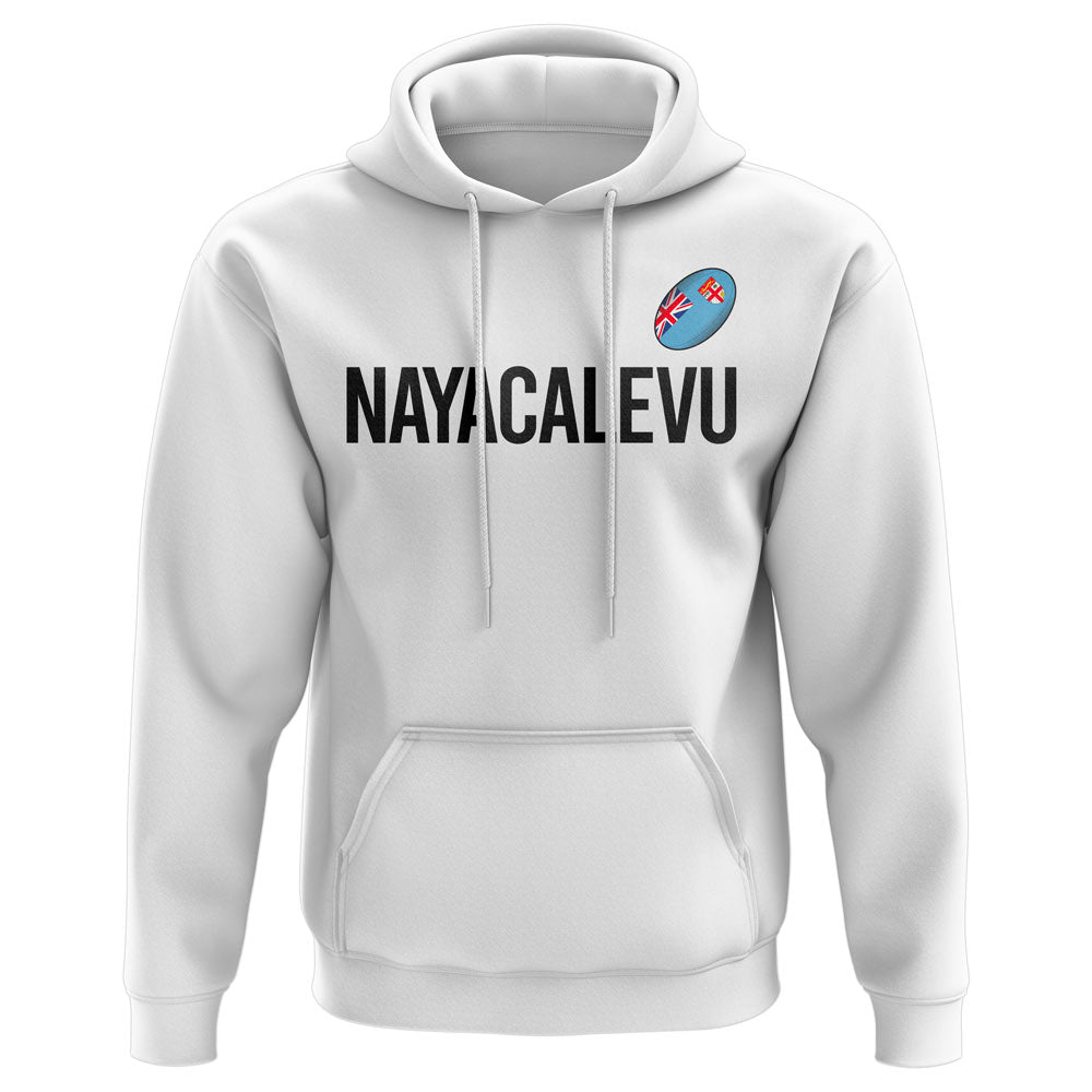 Waisea Nayacalevu Fiji Rugby Hoody (White)  UKSoccershop   