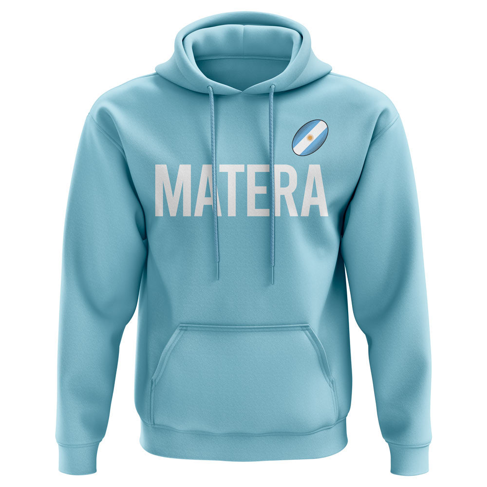 Pablo Matera Argentina Rugby Hoody (Sky)  UKSoccershop   