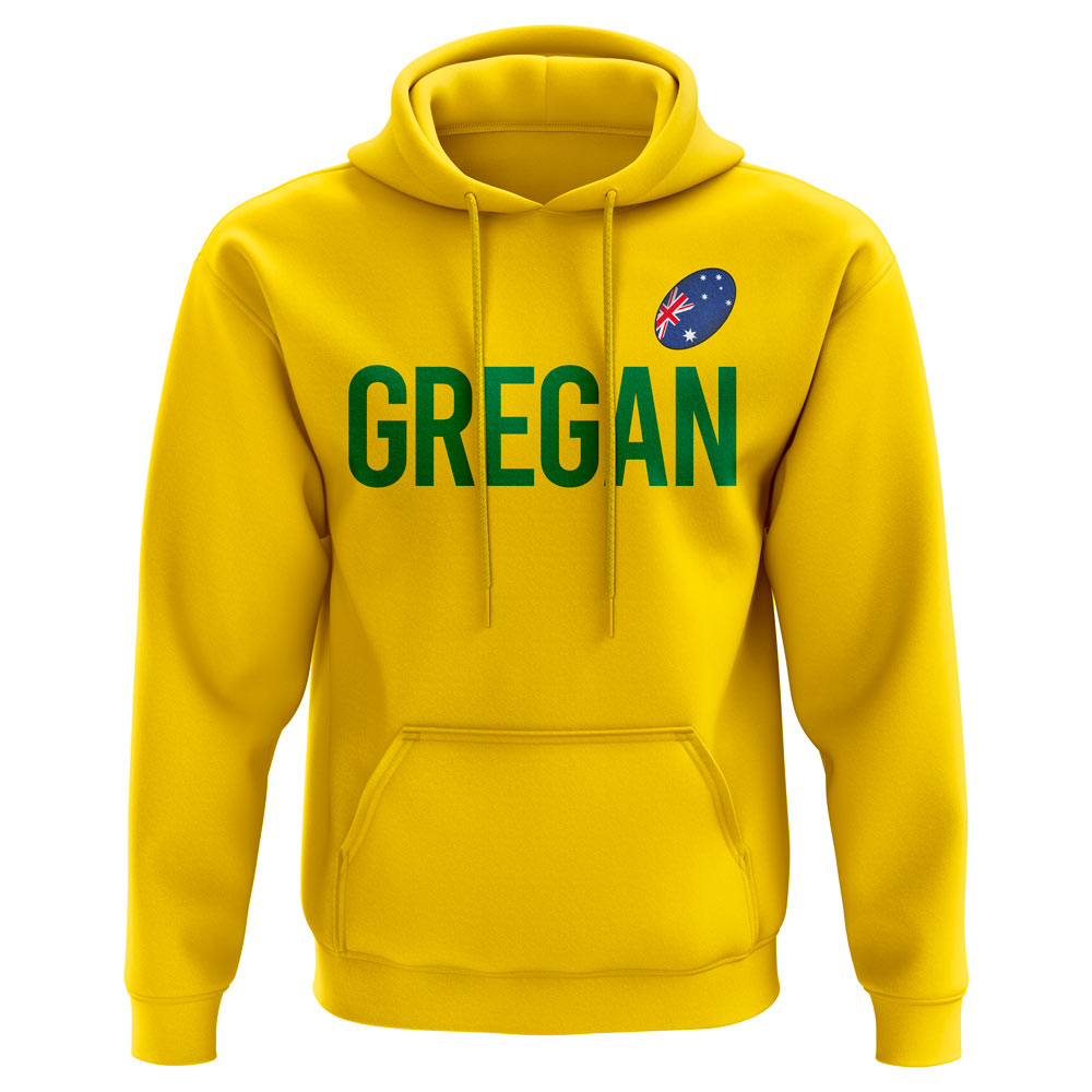 George Gregan Australia Rugby Hoody (Yellow)  UKSoccershop   
