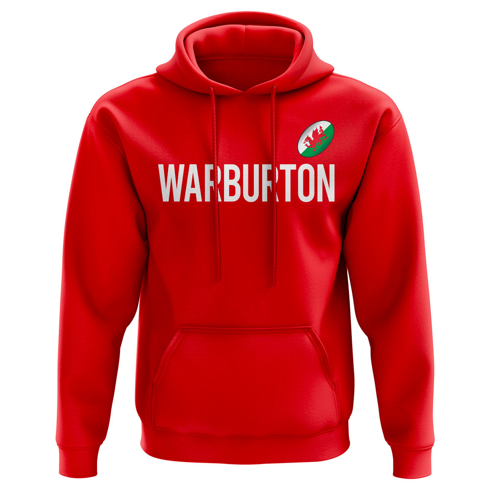 Sam Warburton Wales Rugby Hoody (Red)  UKSoccershop   