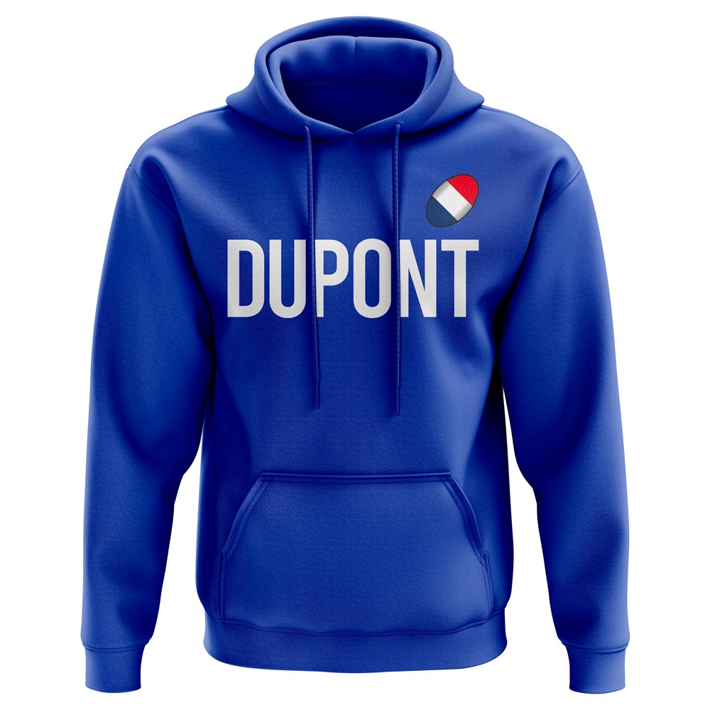 Antoine Dupont France Rugby Hoody (Royal)  UKSoccershop   