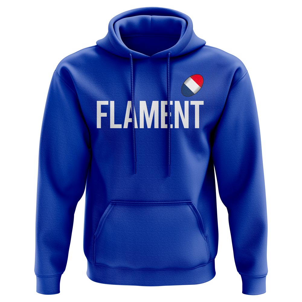 Thibaut Flament France Rugby Hoody (Royal)  UKSoccershop   