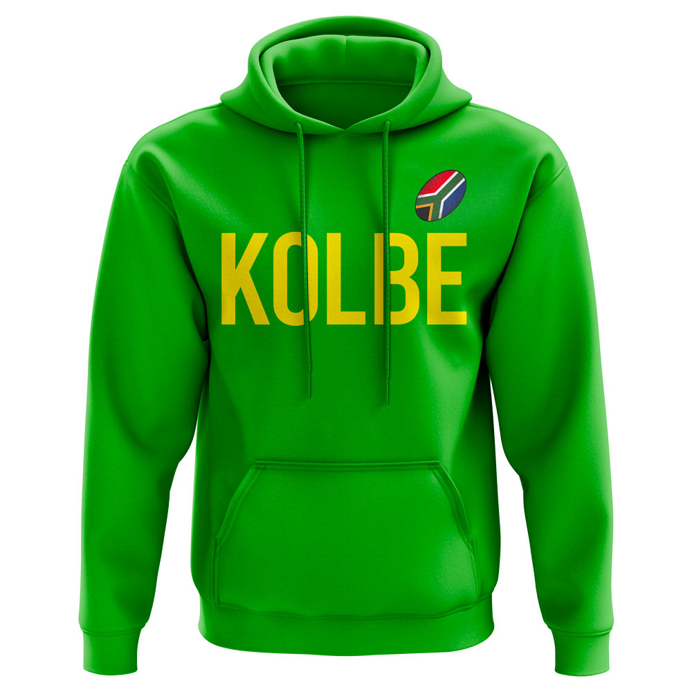 Cheslin Kolbe Springboks Rugby Hoody (Green)  UKSoccershop   