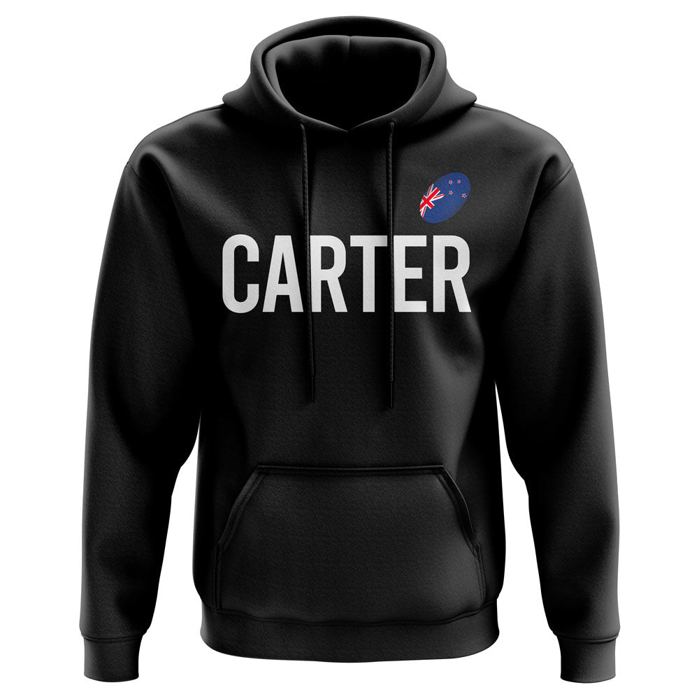 Dan Carter All Blacks Rugby Hoody (Black)  UKSoccershop   