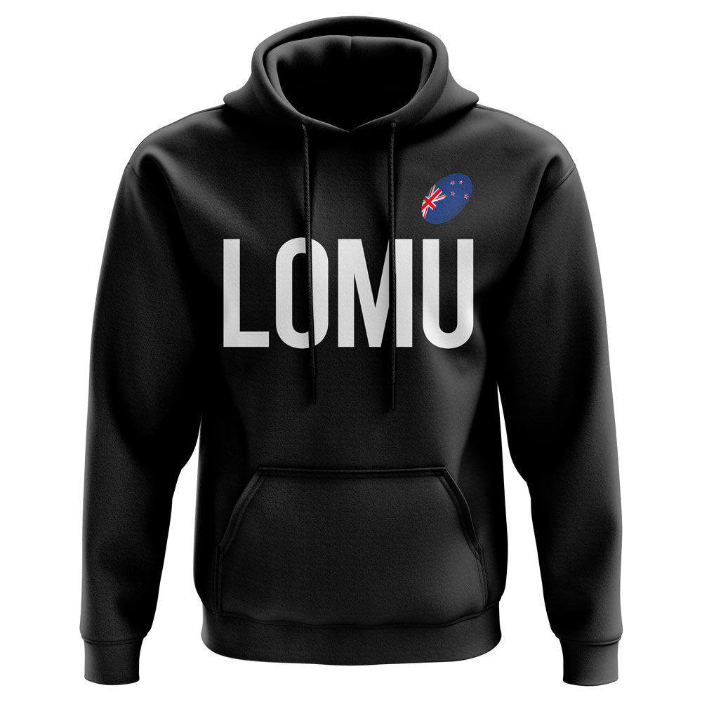 Jonah Lomu All Blacks Rugby Hoody (Black)  UKSoccershop   