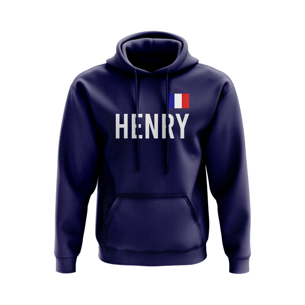 Thierry Henry France Name Hoody (Navy)  UKSoccershop   