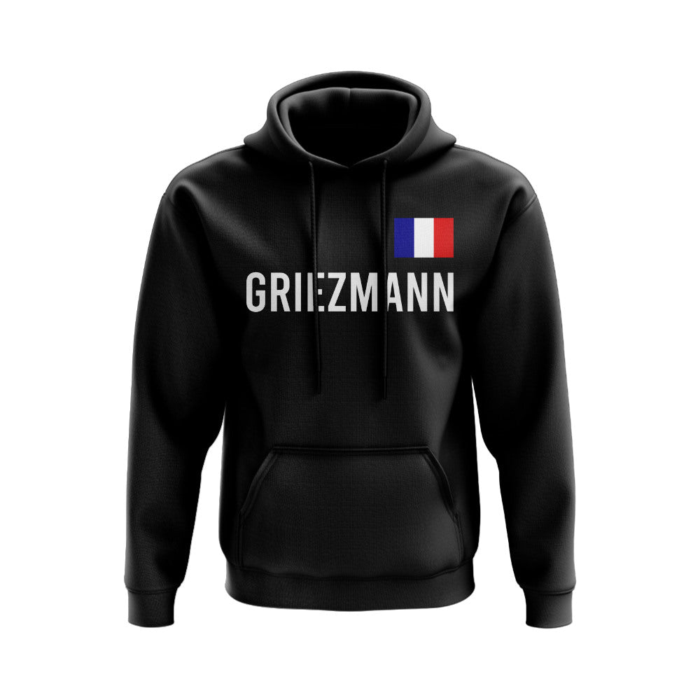 Antoine Greizmann France Name Hoody (Black)  UKSoccershop   