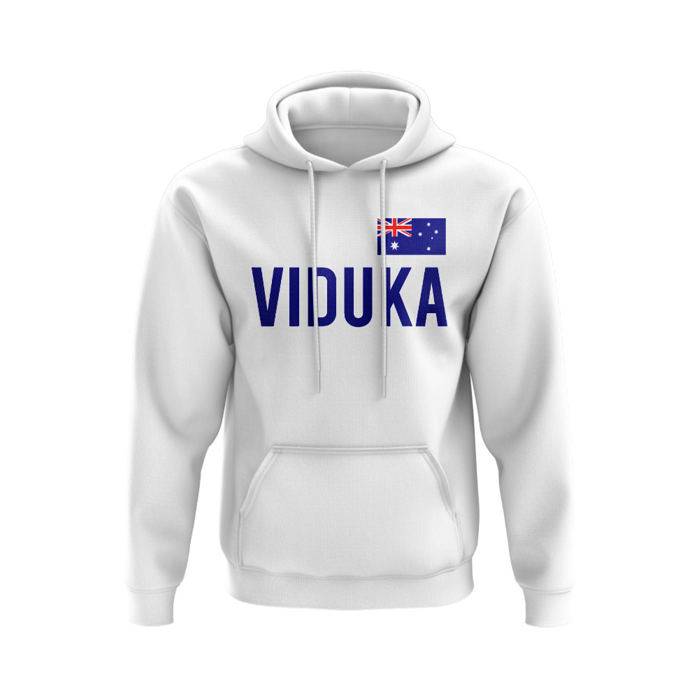 Mark Viduka Australia Name Hoody (White)  UKSoccershop   