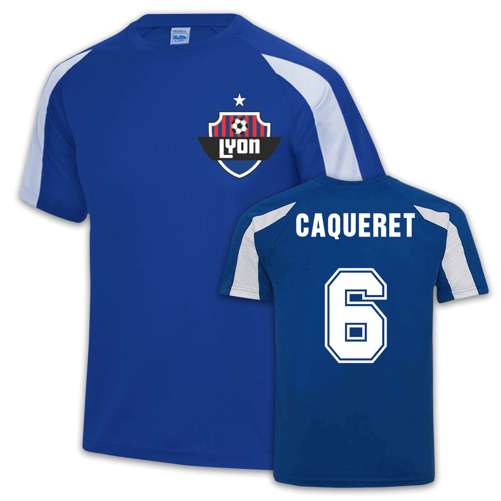 Lyon Sports Training Jersey (Maxence Caqueret 6)  UKSoccershop   