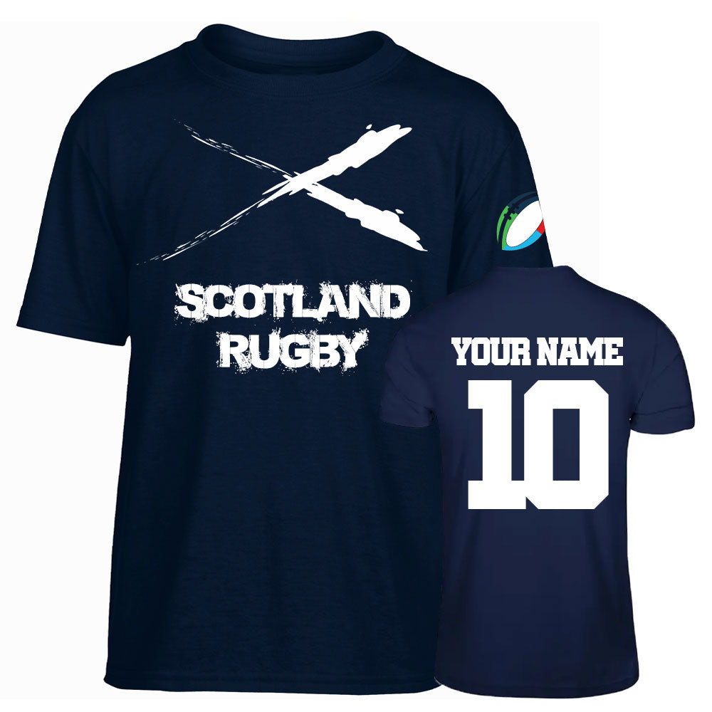 Scotland Country Rugby T-Shirt (Your Name) Product - T-Shirt UKSoccershop   