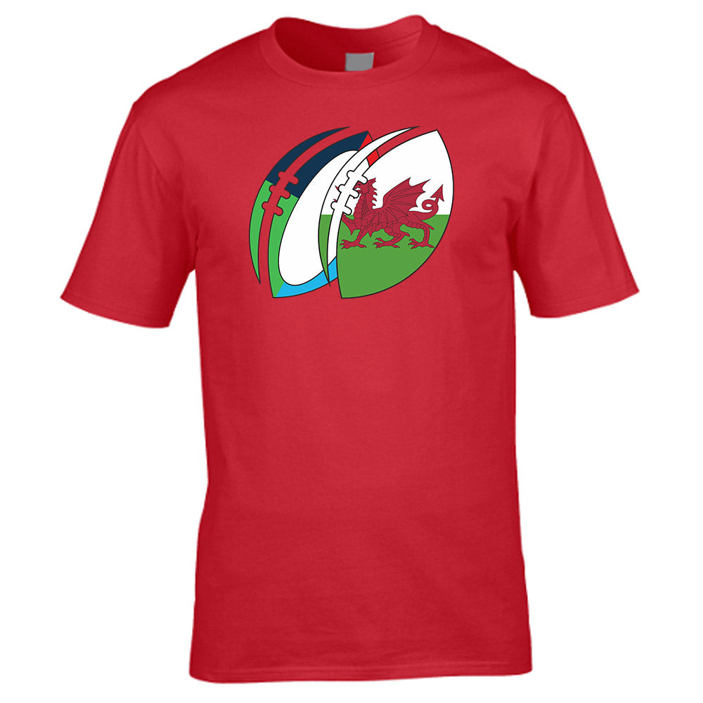 Wales Rugby Ball T-Shirt Product - T-Shirt UKSoccershop   