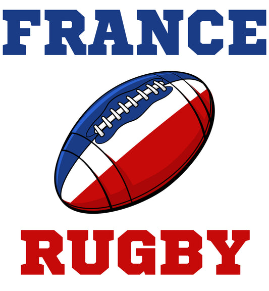 France Rugby Ball Mug (White)