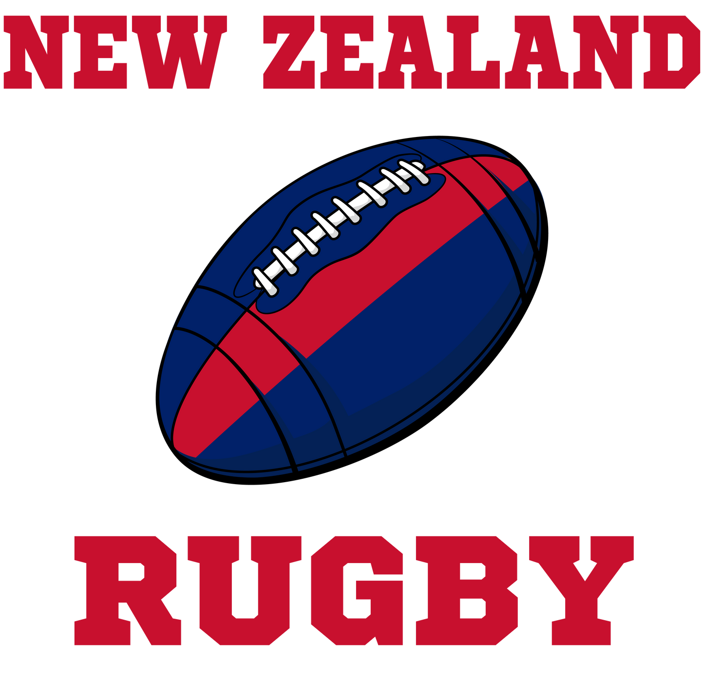 New Zealand Rugby Ball Mug (White)